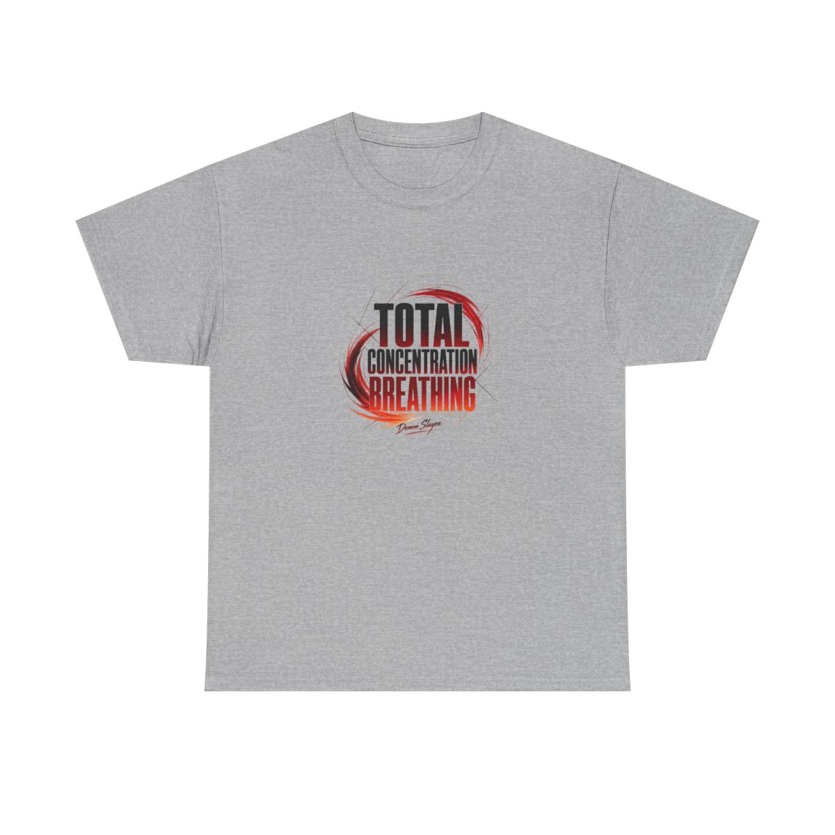 Demon Slayer "Total Concentration Breathing" Unisex Tee - alternate angle 2, merchandise