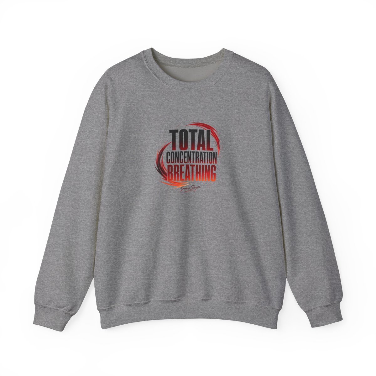 Demon Slayer "Total Concentration Breathing" Crewneck - alternate angle 2, merchandise