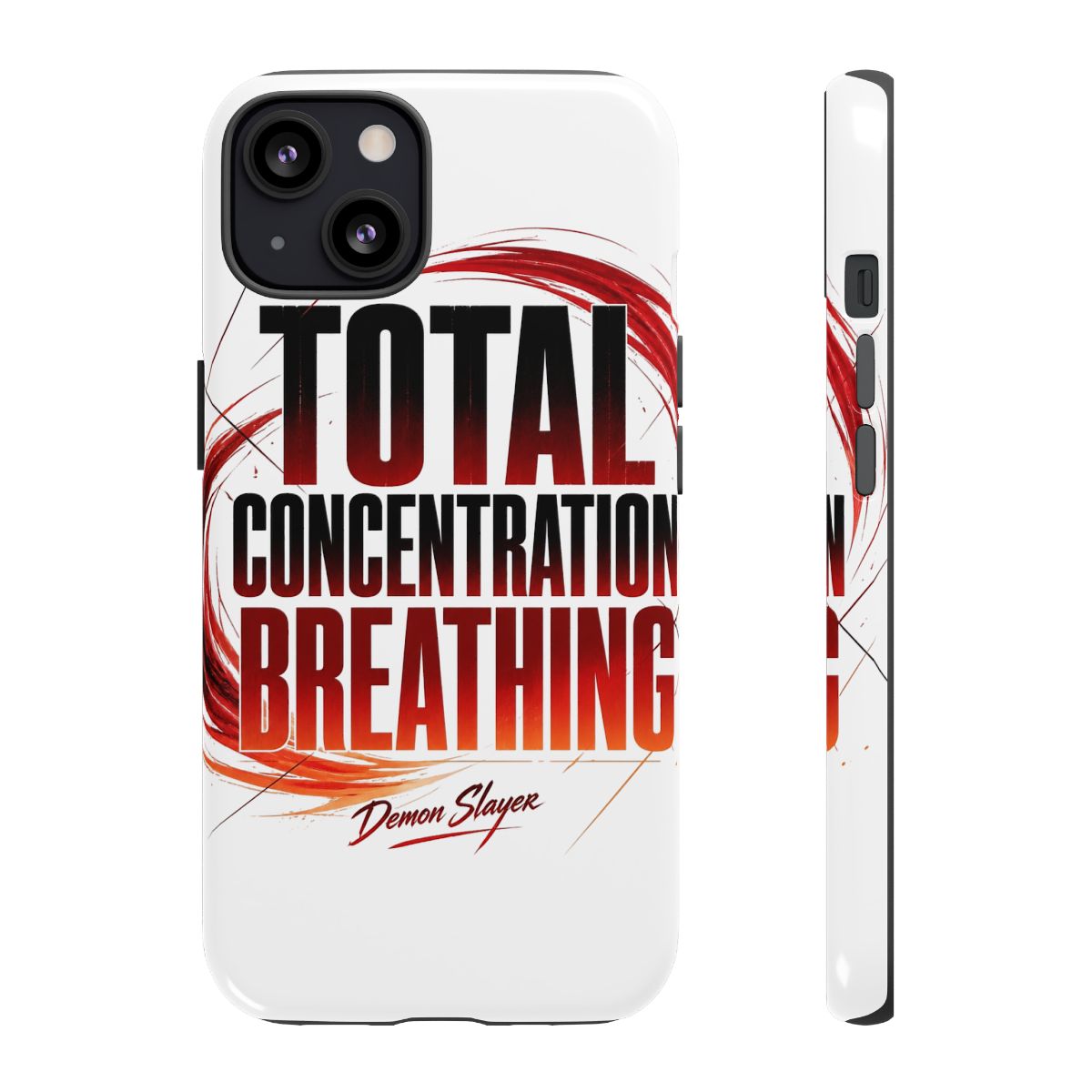 Demon Slayer "Total Concentration Breathing" Phone Case - alternate angle 1, merchandise