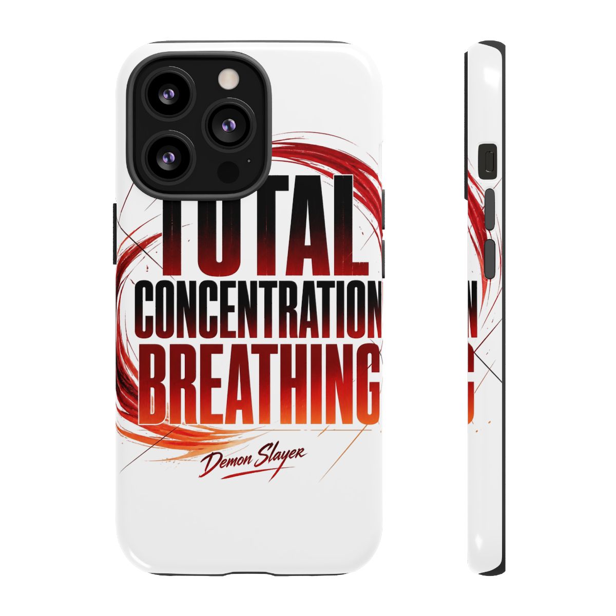 Demon Slayer "Total Concentration Breathing" Phone Case - alternate angle 2, merchandise