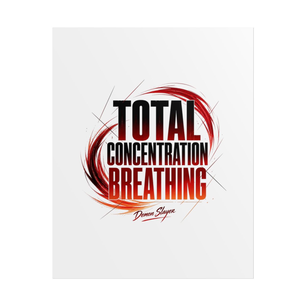 Demon Slayer "Total Concentration Breathing" Poster