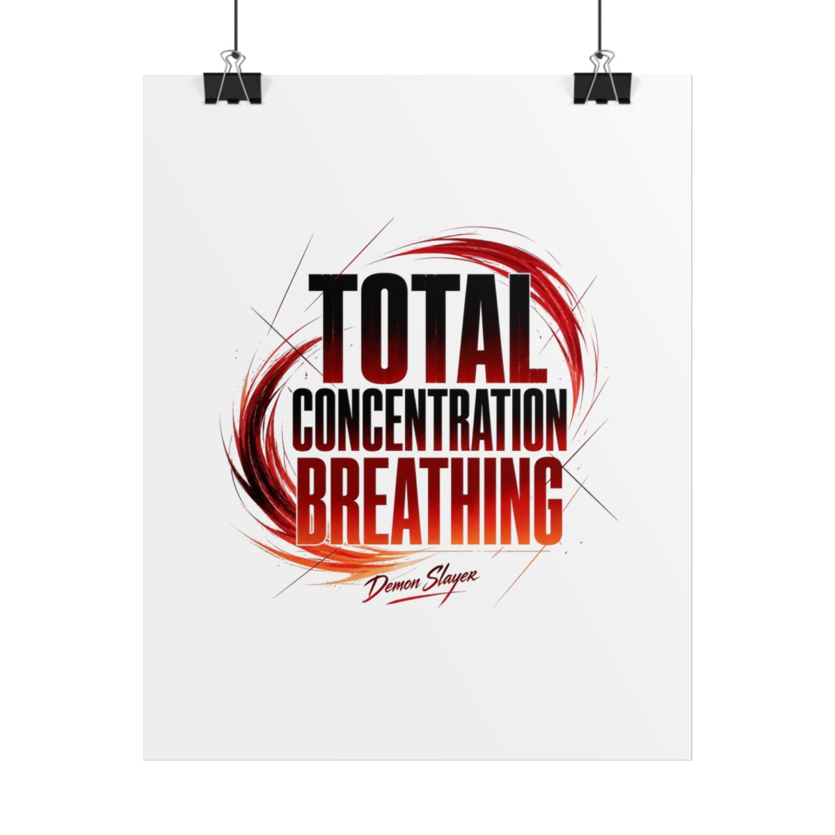 Demon Slayer "Total Concentration Breathing" Poster