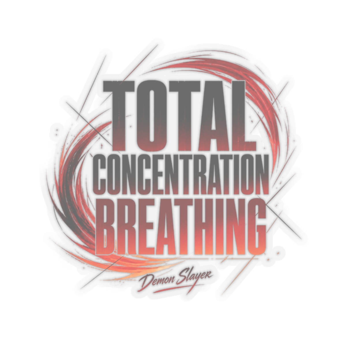 Demon Slayer "Total Concentration Breathing" Sticker