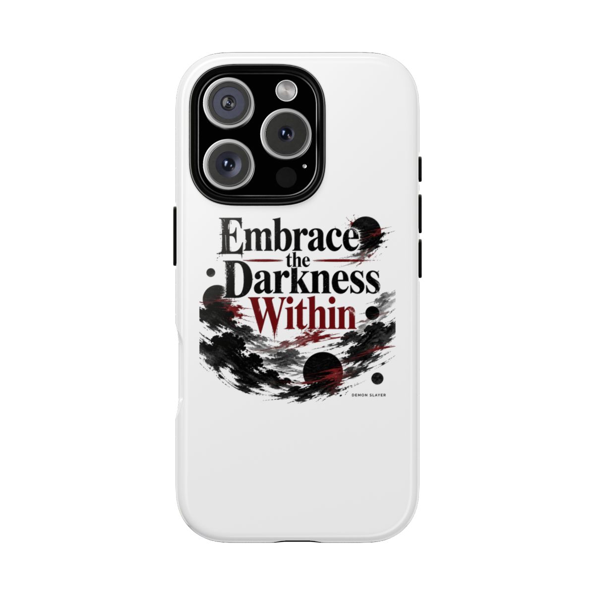 Demon Slayer "Embrace the Darkness Within" Phone Case - alternate angle 4, merchandise