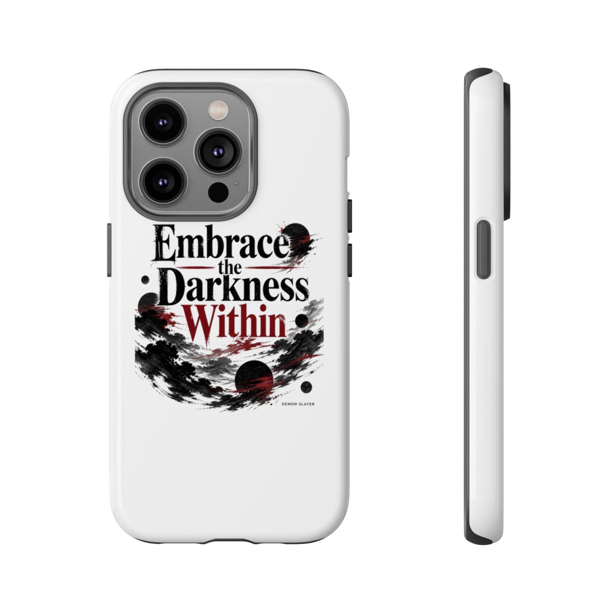 Demon Slayer "Embrace the Darkness Within" Phone Case - alternate angle 5, merchandise