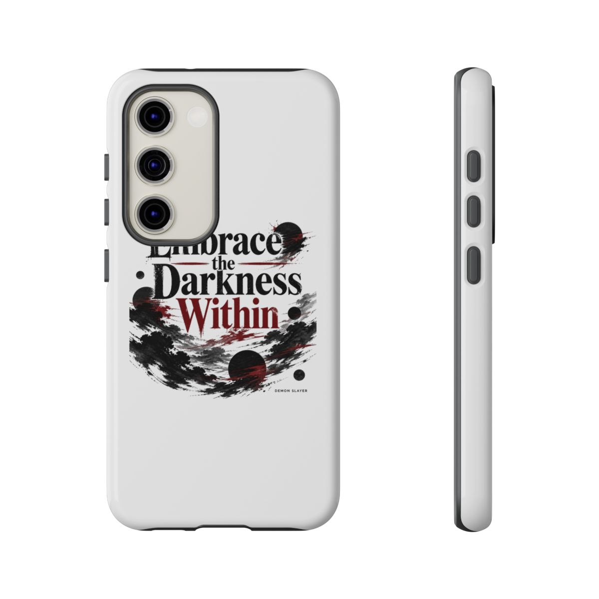 Demon Slayer "Embrace the Darkness Within" Phone Case - alternate angle 1, merchandise