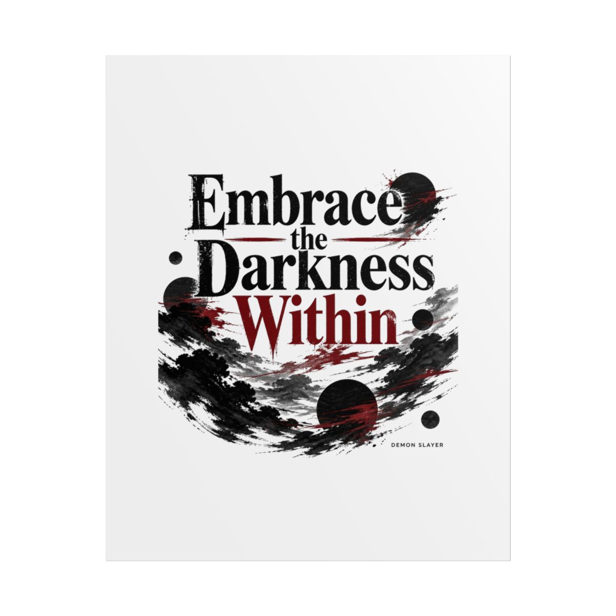 Demon Slayer "Embrace the Darkness Within" Poster - Official Posters & Wall Art merchandise