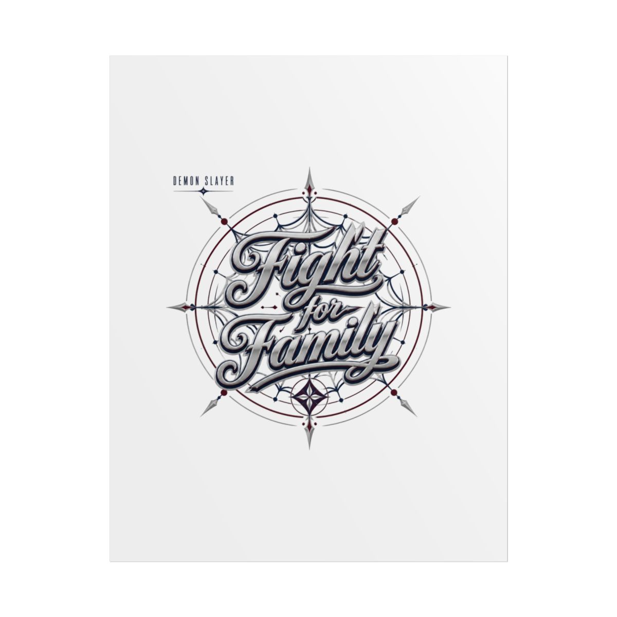 Demon Slayer "Fight for Family" Poster - alternate angle 1, merchandise