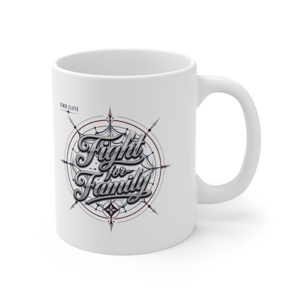 Demon Slayer "Fight for Family" White Mug