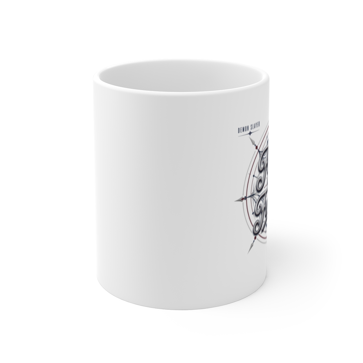 Demon Slayer "Fight for Family" White Mug - alternate angle 1, merchandise
