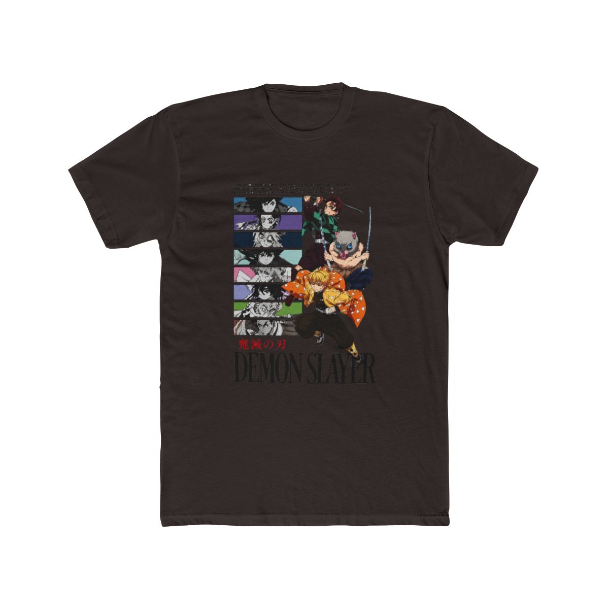 Demon Slayer: Kimetsu No Yaiba Character Panels T Shirt - alternate angle 2, merchandise