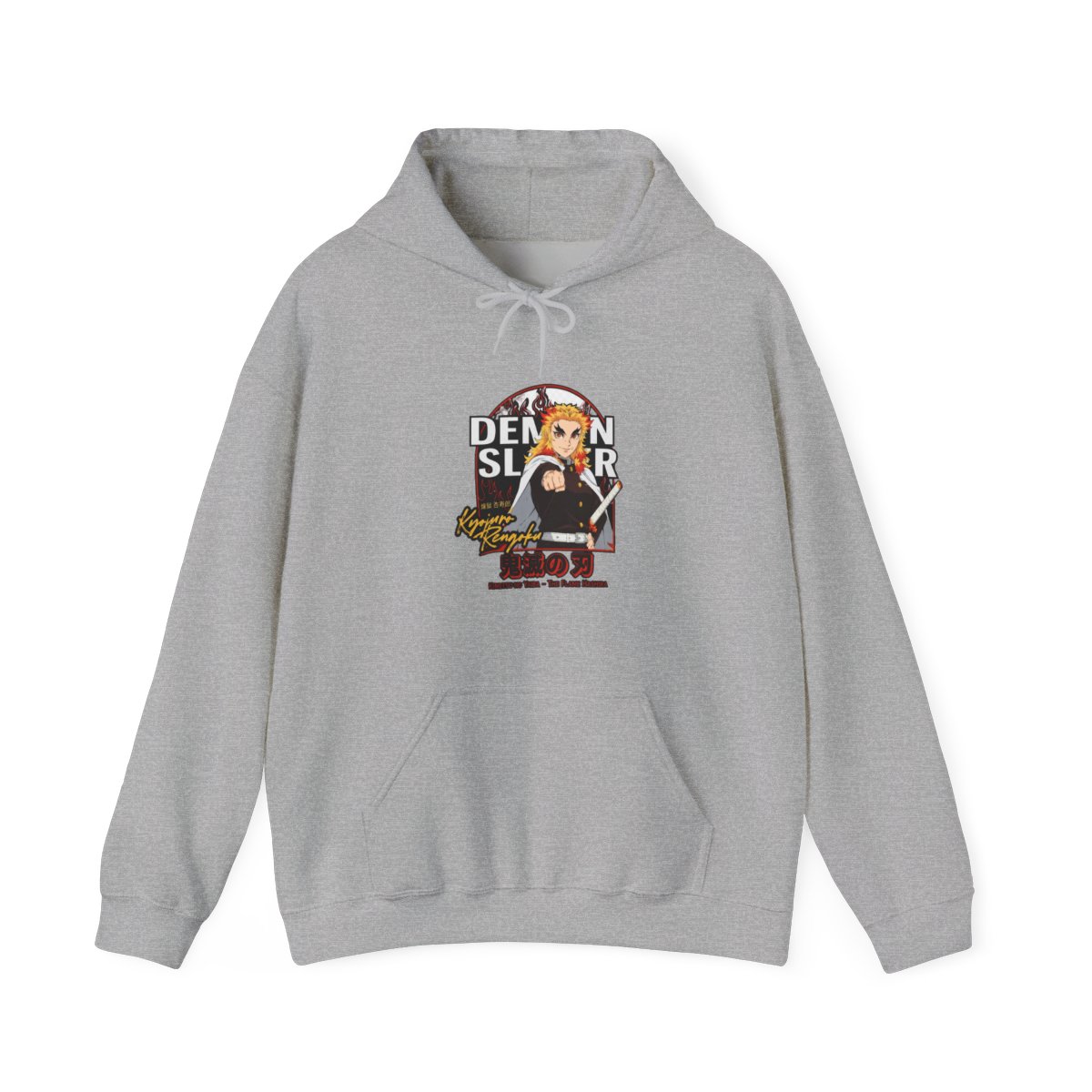 Demon Slayer: Kimetsu No Yaiba Kyojuro Rengoku Hoodie - alternate angle 2, merchandise
