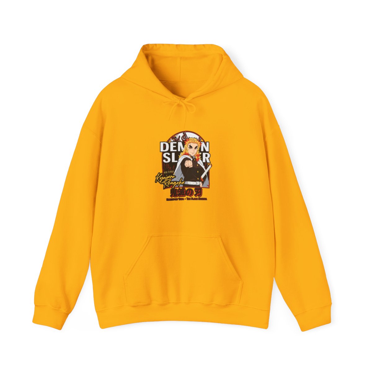 Demon Slayer: Kimetsu No Yaiba Kyojuro Rengoku Hoodie - alternate angle 3, merchandise