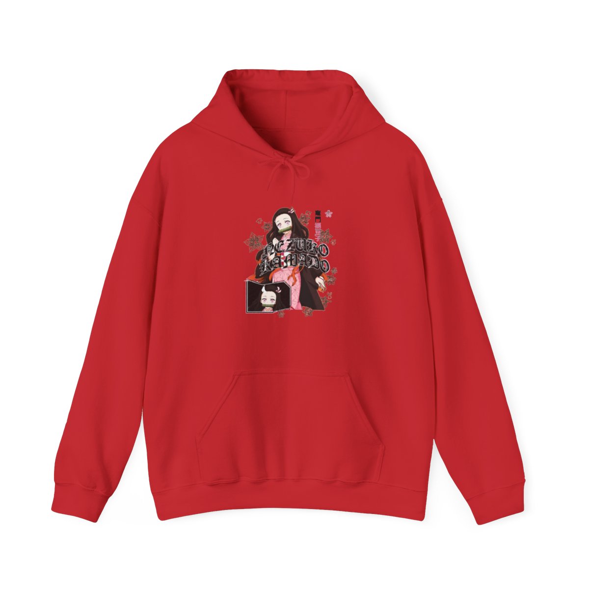 Demon Slayer: Kimetsu No Yaiba Nezuko Flower Hoodie - alternate angle 2, merchandise