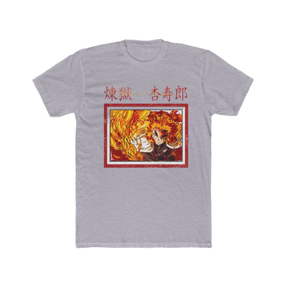 Demon Slayer: Kimetsu No Yaiba Rengoku Flames Tie-Dye T Shirt - alternate angle 4, merchandise