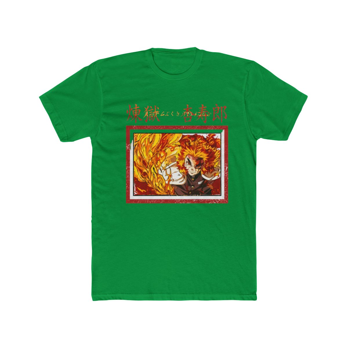 Demon Slayer: Kimetsu No Yaiba Rengoku Flames Tie-Dye T Shirt - alternate angle 5, merchandise
