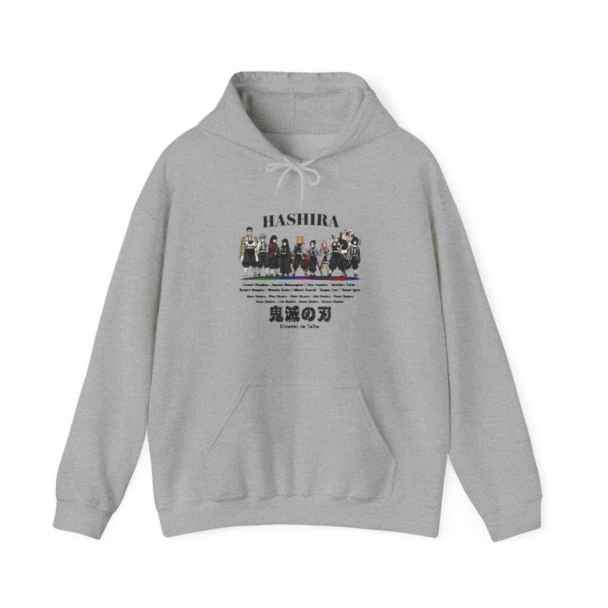 Demon Slayer: Kimetsu No Yaiba Hashira Titles Hoodie - alternate angle 2, merchandise