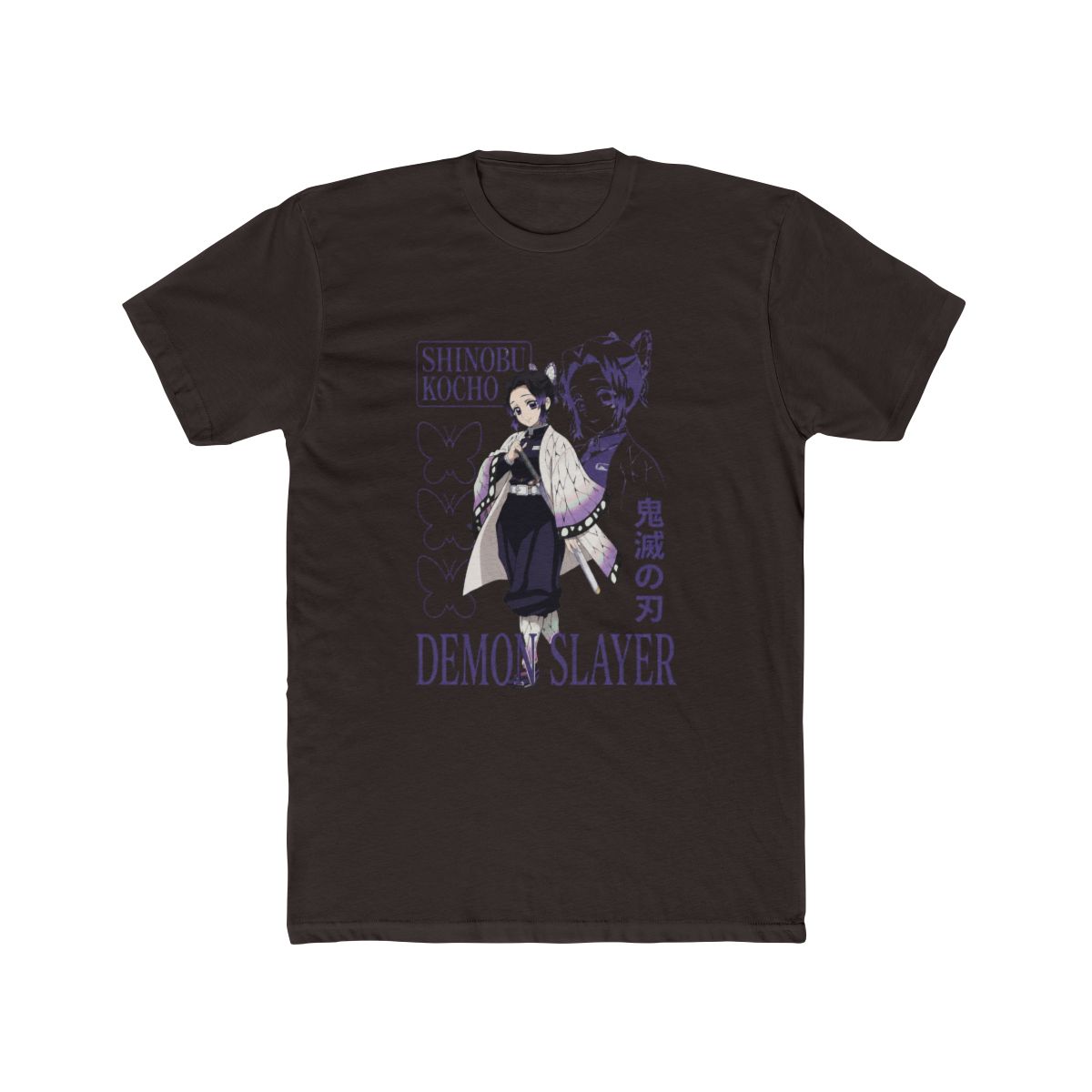Demon Slayer: Kimetsu No Yaiba Shinobu Kocho Butterflies T Shirt - alternate angle 2, merchandise