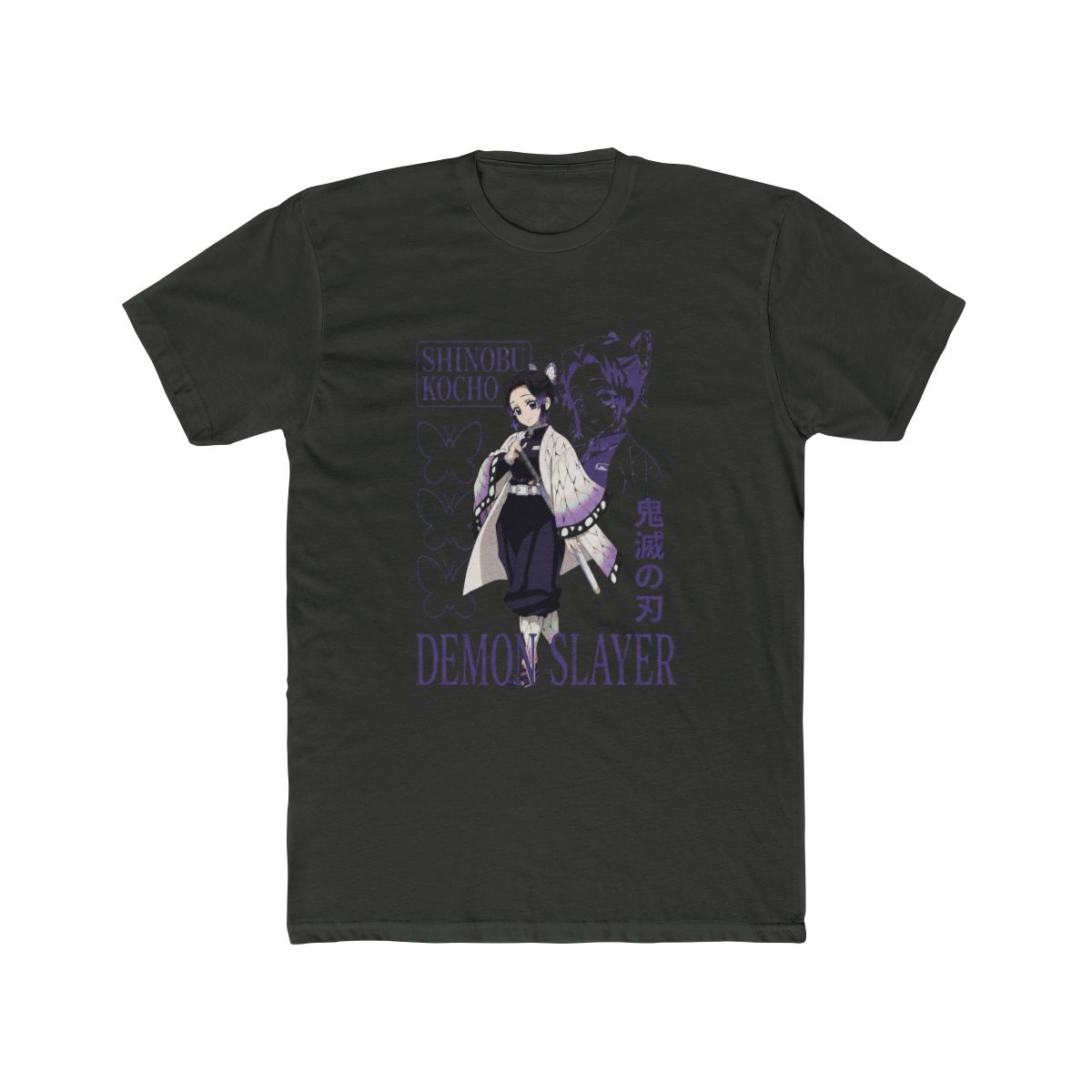 Demon Slayer: Kimetsu No Yaiba Shinobu Kocho Butterflies T Shirt - alternate angle 5, merchandise