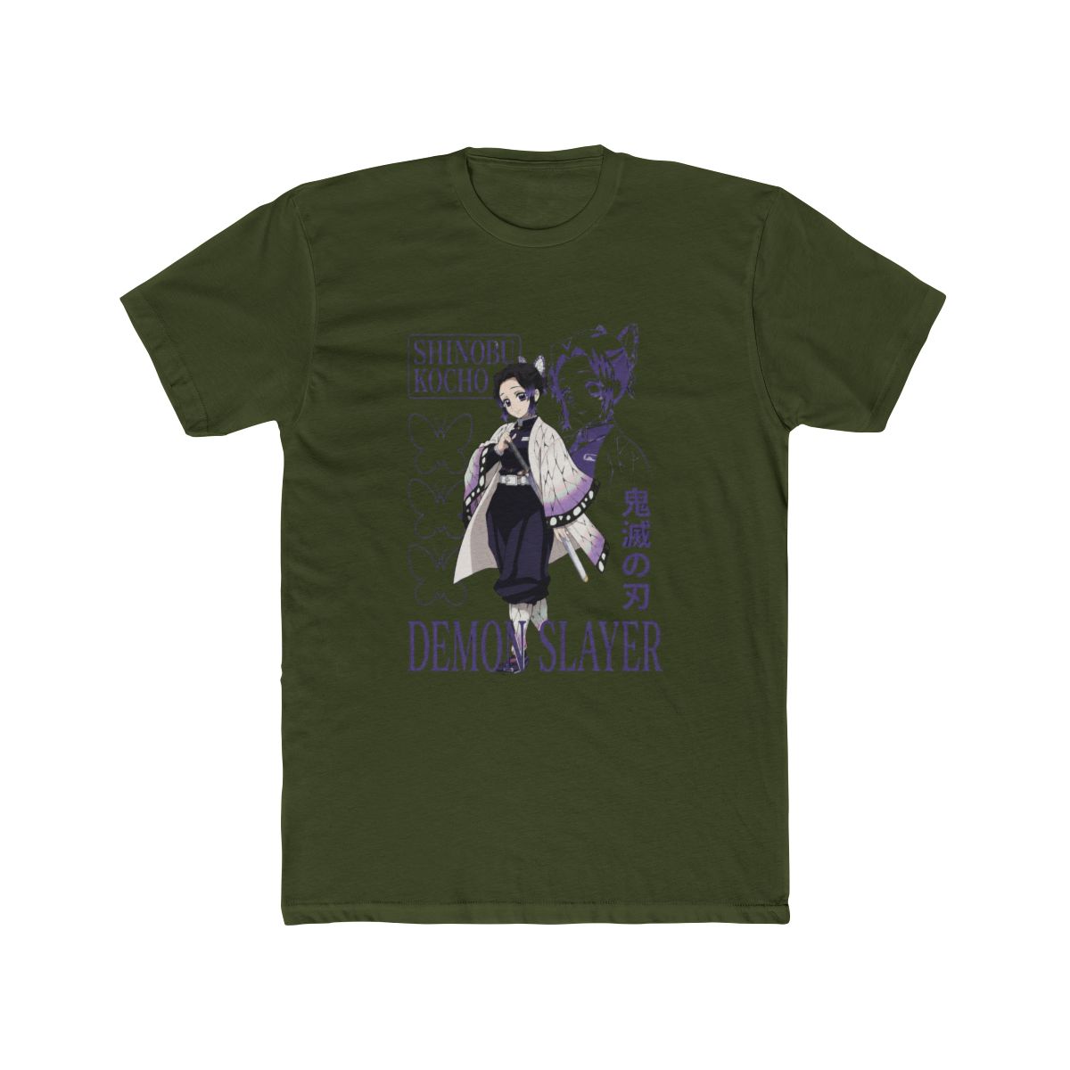 Demon Slayer: Kimetsu No Yaiba Shinobu Kocho Butterflies T Shirt - alternate angle 4, merchandise