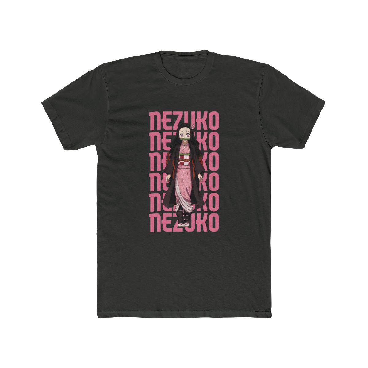 Demon Slayer: Kimetsu No Yaiba Nezuko Name & Portrait T Shirt - alternate angle 4, merchandise