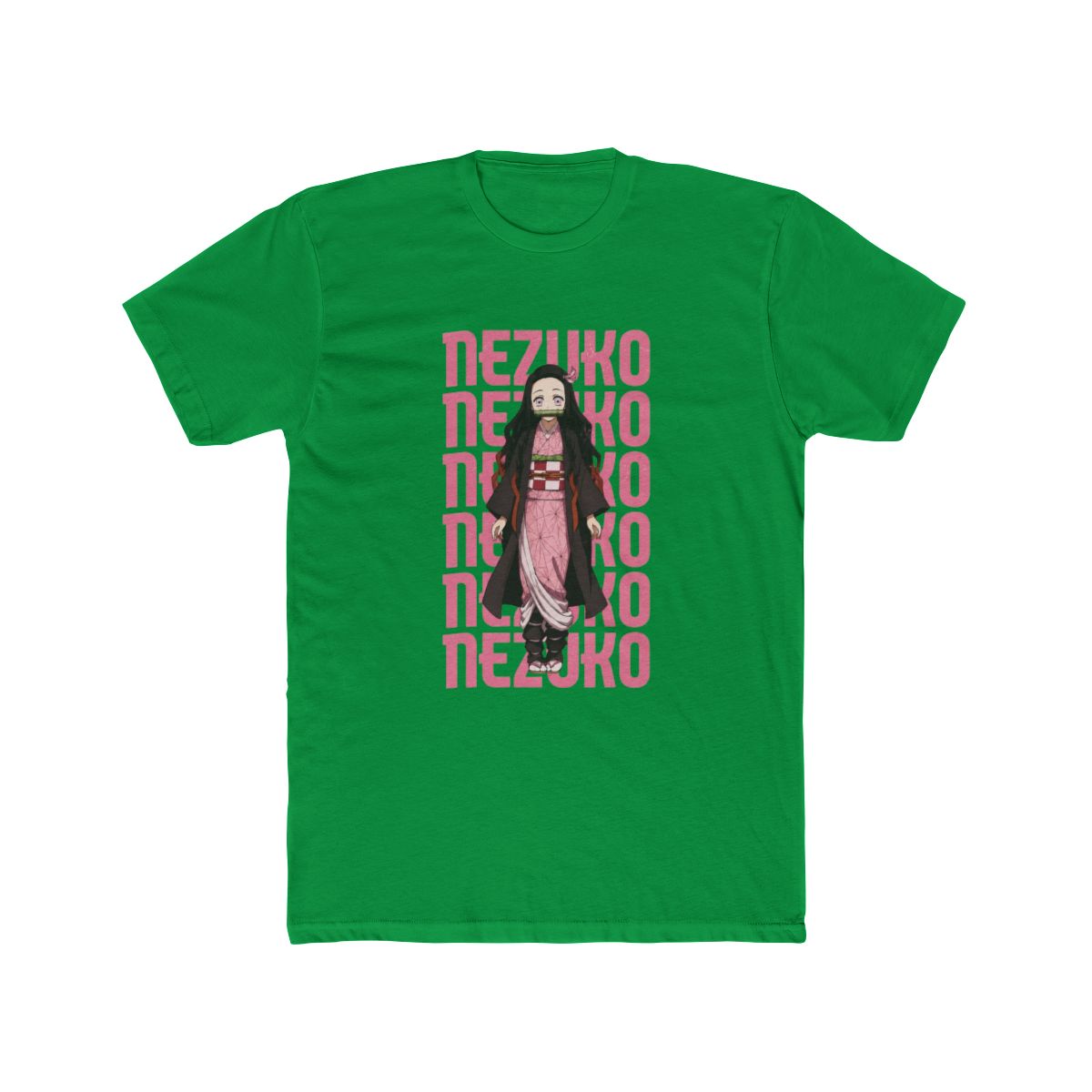Demon Slayer: Kimetsu No Yaiba Nezuko Name & Portrait T Shirt - alternate angle 5, merchandise