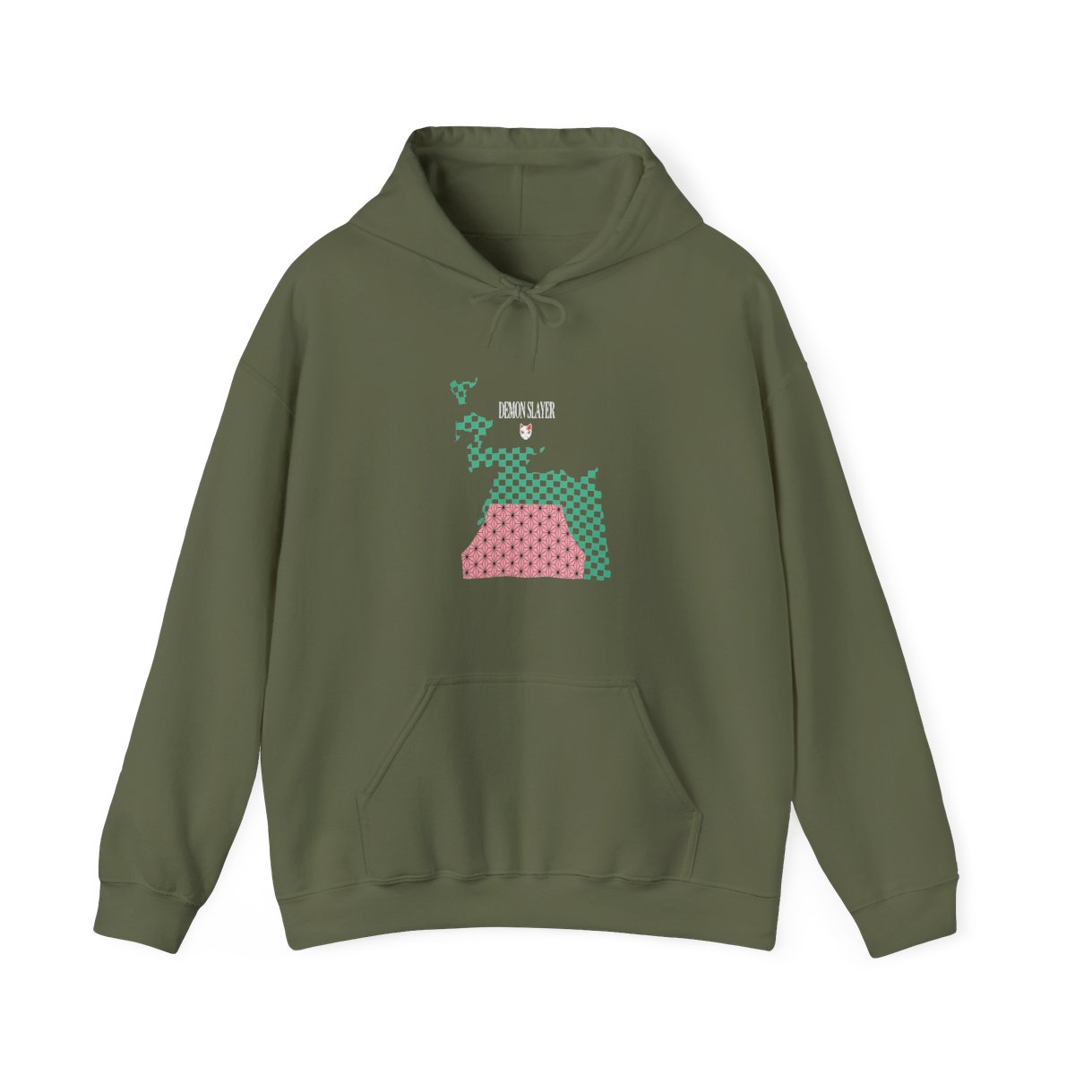 Demon Slayer: Kimetsu no Yaiba Contrast Print Hoodie - alternate angle 5, merchandise