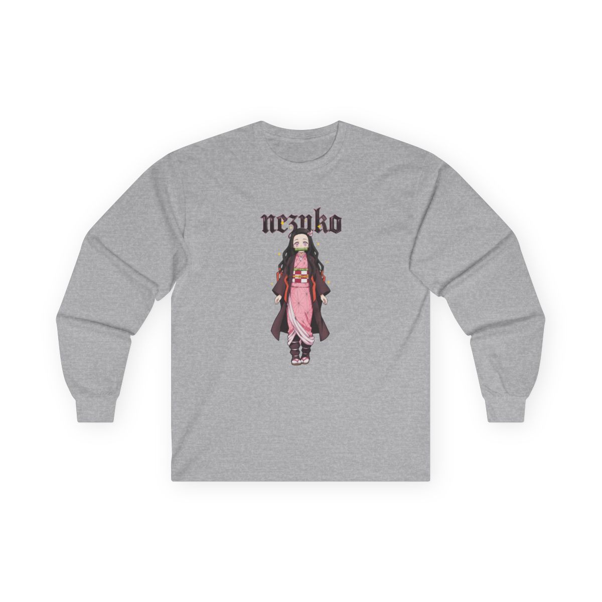 Demon Slayer: Kimetsu No Yaiba Nezuko Long-Sleeve Twofer - alternate angle 4, merchandise