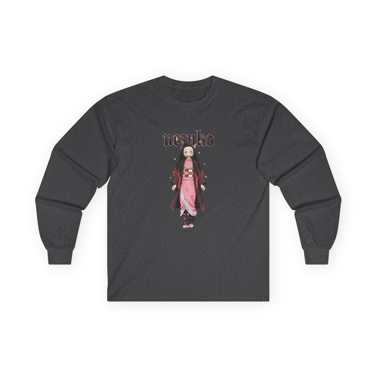 Demon Slayer: Kimetsu No Yaiba Nezuko Long-Sleeve Twofer - alternate angle 5, merchandise
