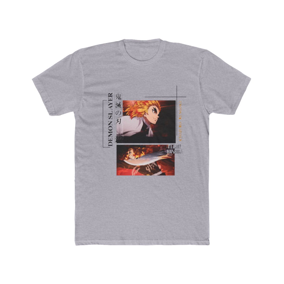 Demon Slayer: Kimetsu No Yaiba Rengoku Mugen Train Panels T Shirt