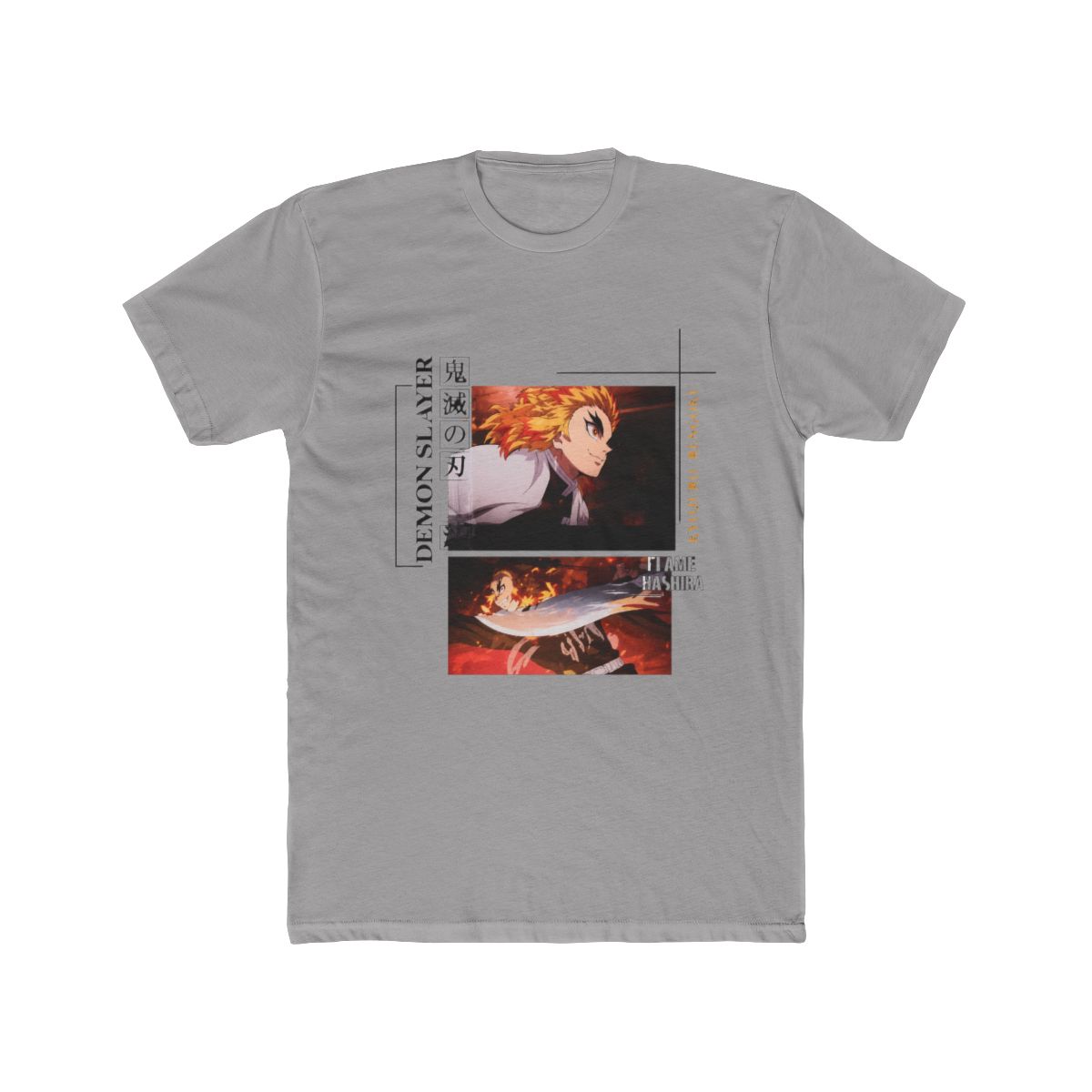 Demon Slayer: Kimetsu No Yaiba Rengoku Mugen Train Panels T Shirt - alternate angle 5, merchandise