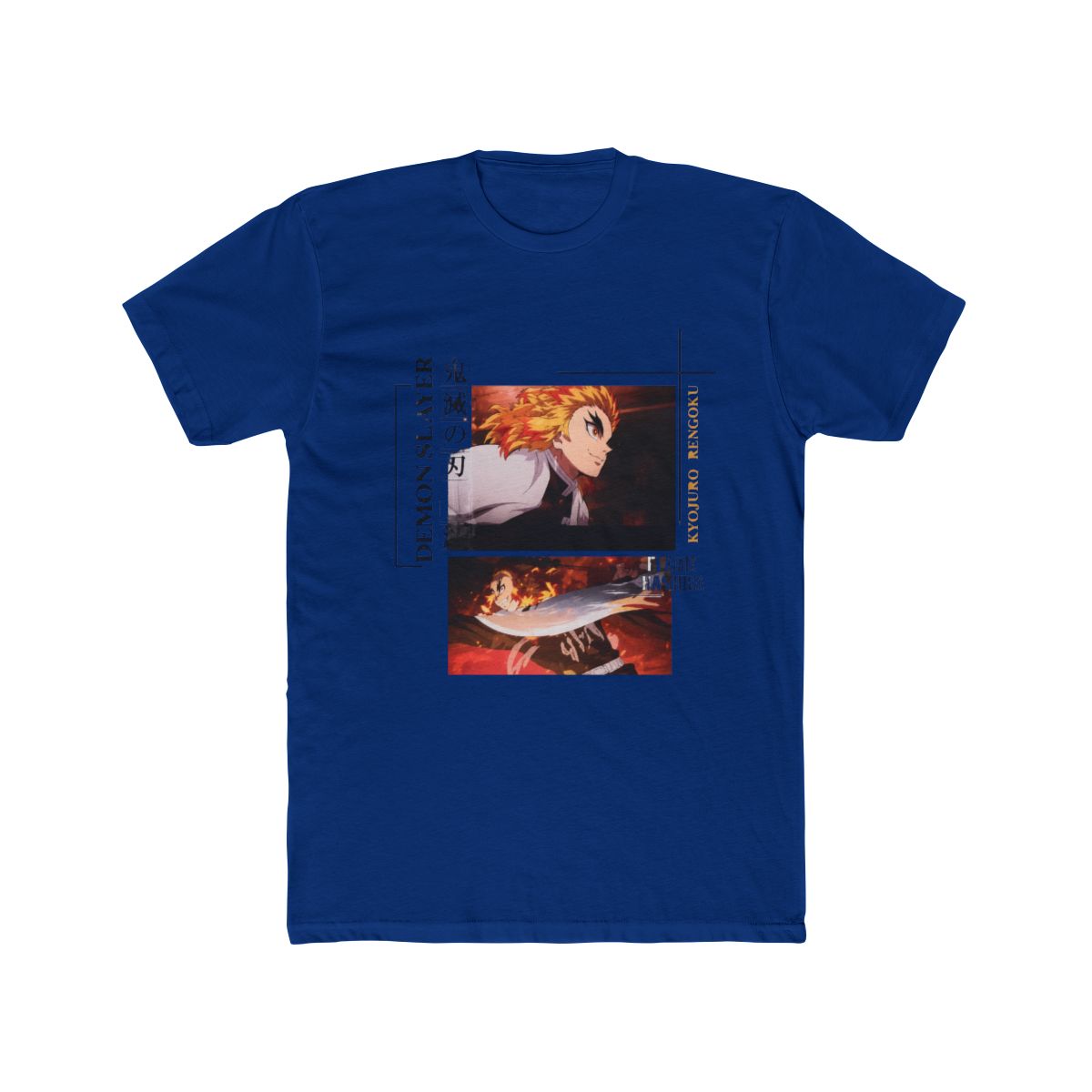Demon Slayer: Kimetsu No Yaiba Rengoku Mugen Train Panels T Shirt - alternate angle 3, merchandise
