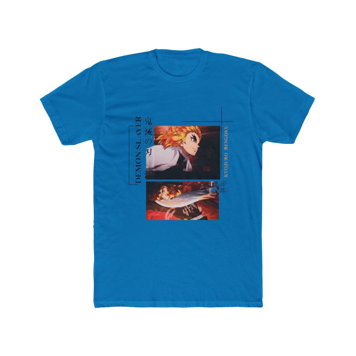 Demon Slayer: Kimetsu No Yaiba Rengoku Mugen Train Panels T Shirt - alternate angle 2, merchandise