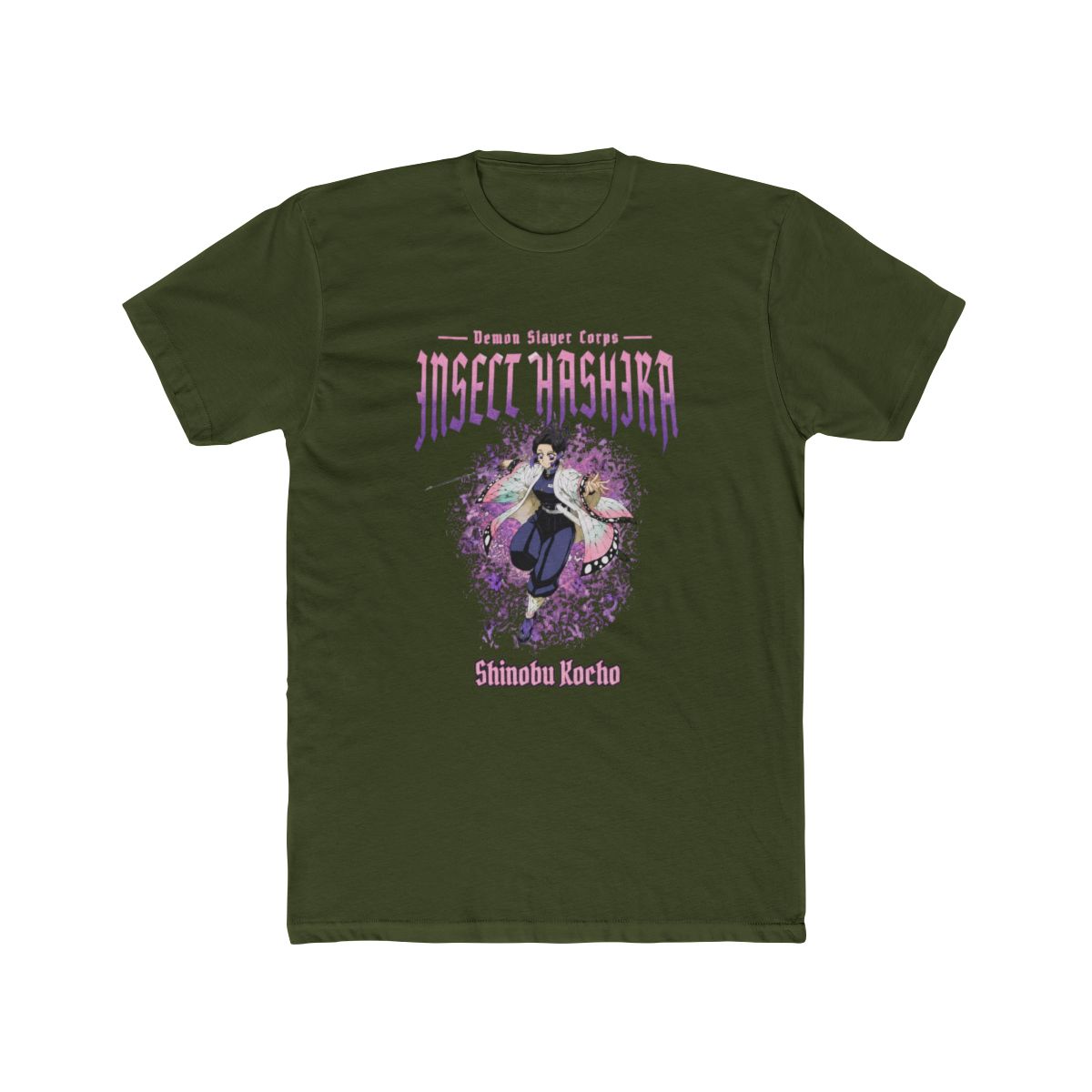 Demon Slayer: Kimetsu No Yaiba Shinobu Insect Hashira T Shirt - alternate angle 4, merchandise