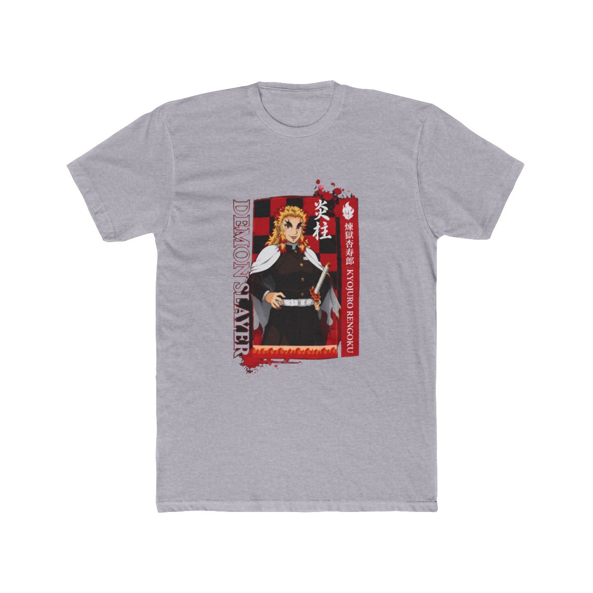 Demon Slayer: Kimetsu No Yaiba Rengoku Portrait T Shirt - alternate angle 2, merchandise