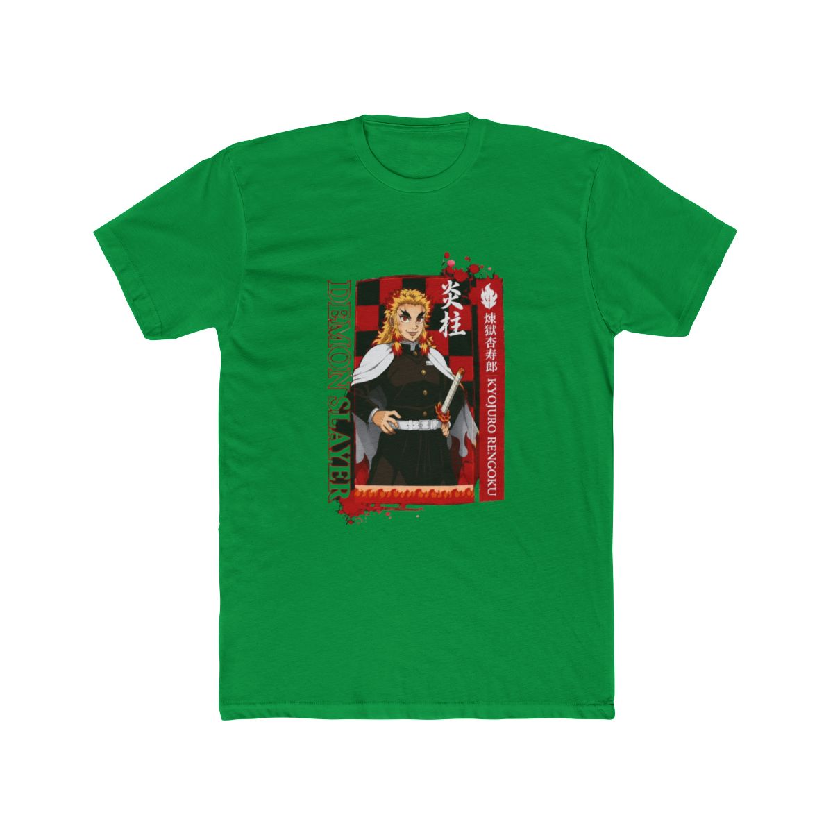 Demon Slayer: Kimetsu No Yaiba Rengoku Portrait T Shirt - alternate angle 4, merchandise