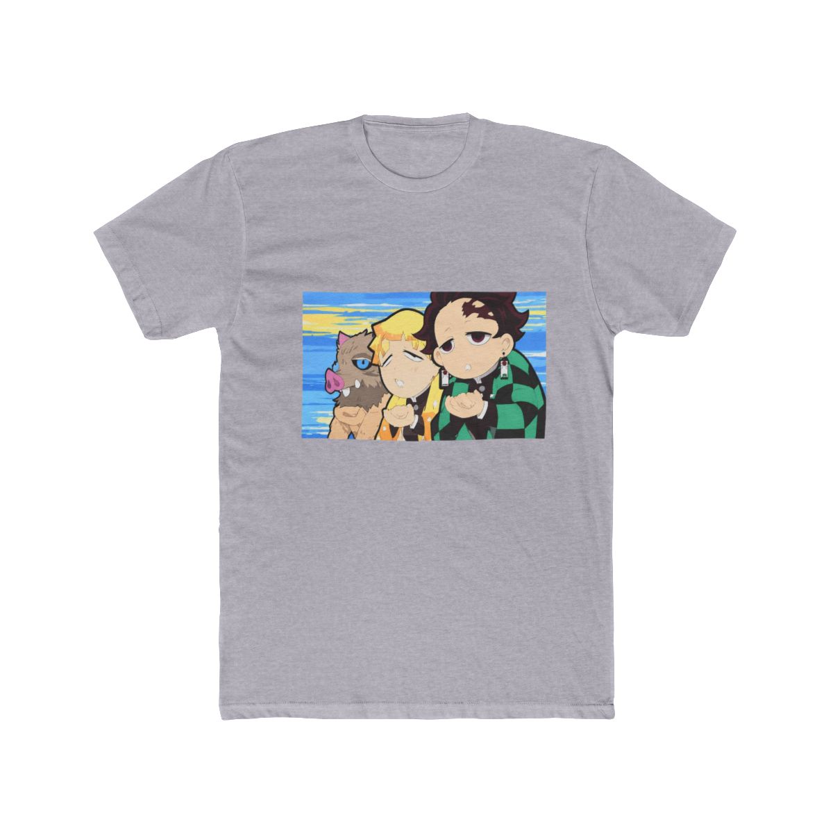 Demon Slayer: Kimetsu No Yaiba Trio Silly Face T Shirt - alternate angle 2, merchandise