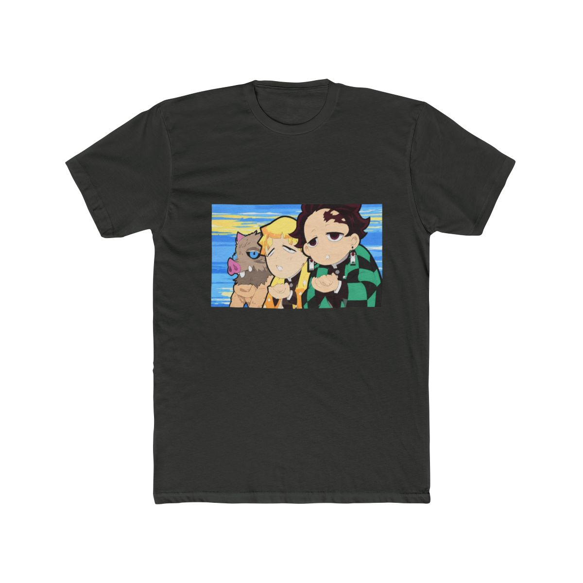 Demon Slayer: Kimetsu No Yaiba Trio Silly Face T Shirt - alternate angle 4, merchandise