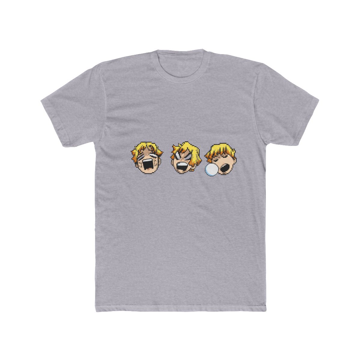 Zenitsu Mood Faces Demon Slayer Kimetsu No Yaiba Long Sleeve T Shirt - alternate angle 4, merchandise