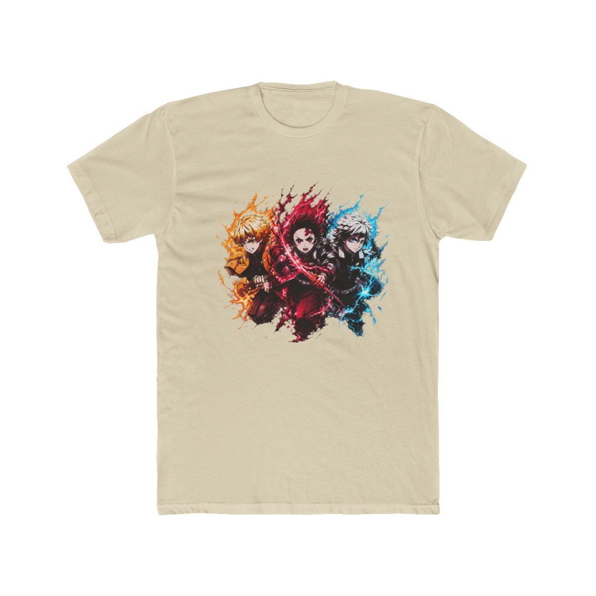 Demon Slayer Trio Anime Art T Shirt - alternate angle 2, merchandise