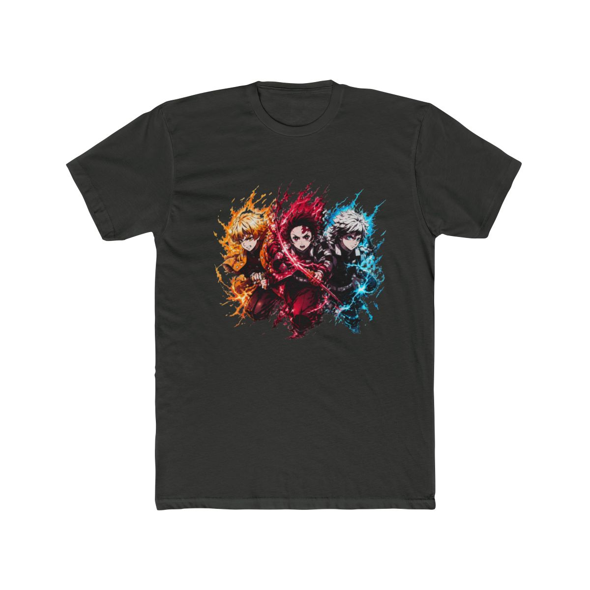 Demon Slayer Trio Anime Art T Shirt - alternate angle 5, merchandise