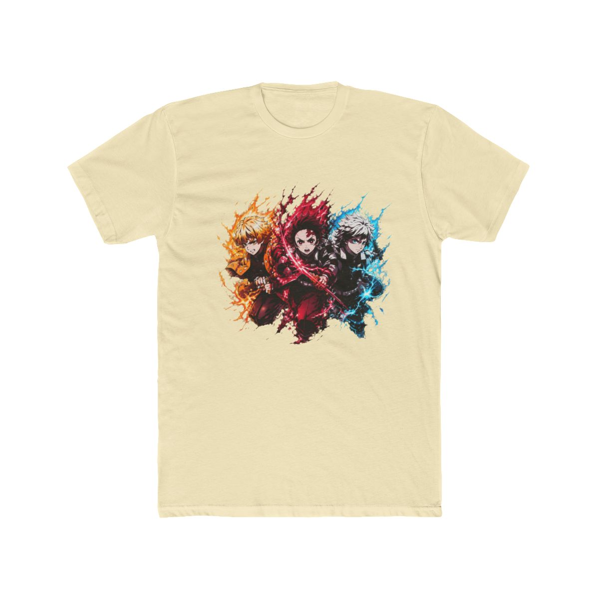 Demon Slayer Trio Anime Art T Shirt - alternate angle 4, merchandise