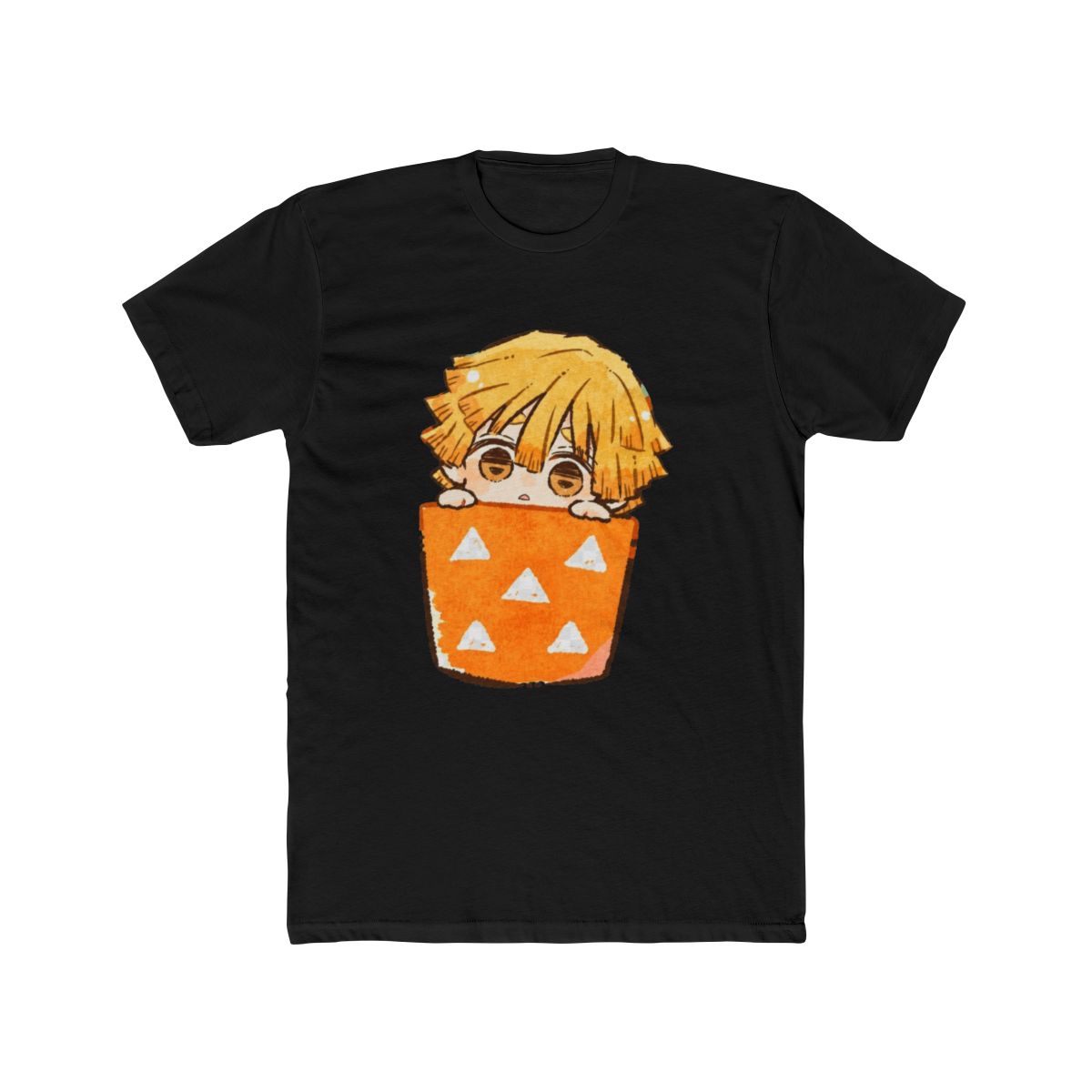 Chibi Zenitsu from Demon Slayer T Shirt - alternate angle 2, merchandise