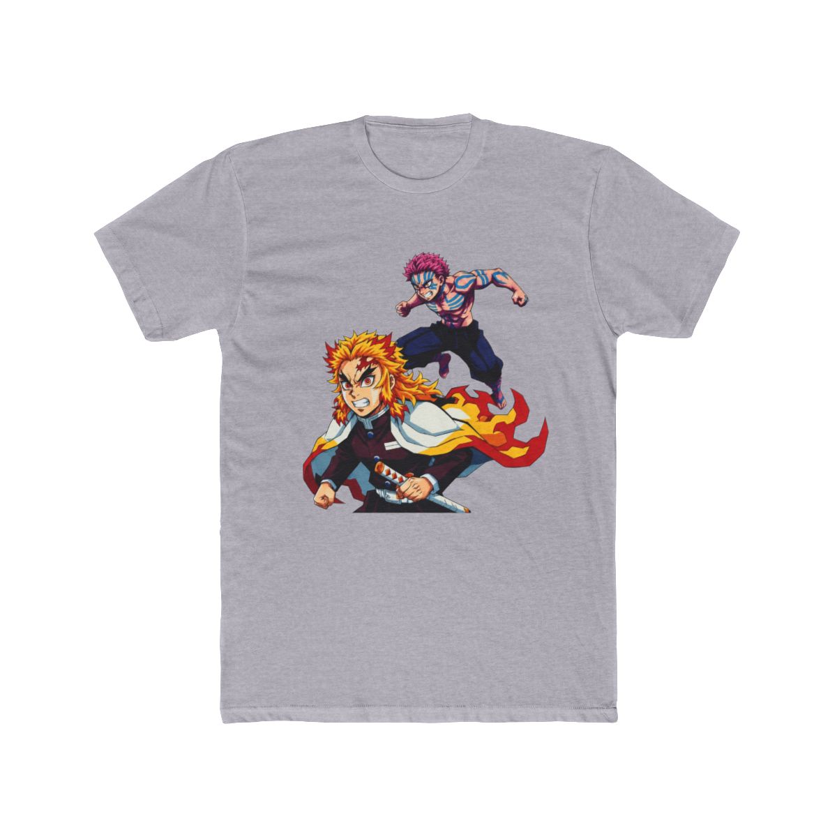Rengoku x Akaza Demon Slayer Pop Art T Shirt - alternate angle 3, merchandise
