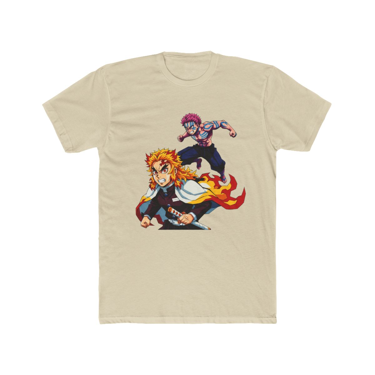 Rengoku x Akaza Demon Slayer Pop Art T Shirt - alternate angle 4, merchandise
