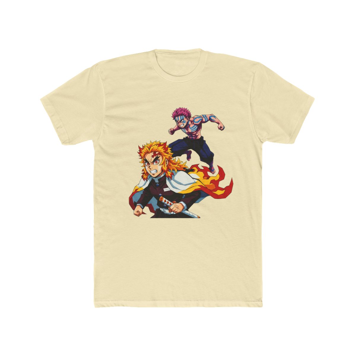Rengoku x Akaza Demon Slayer Pop Art T Shirt - alternate angle 4, merchandise