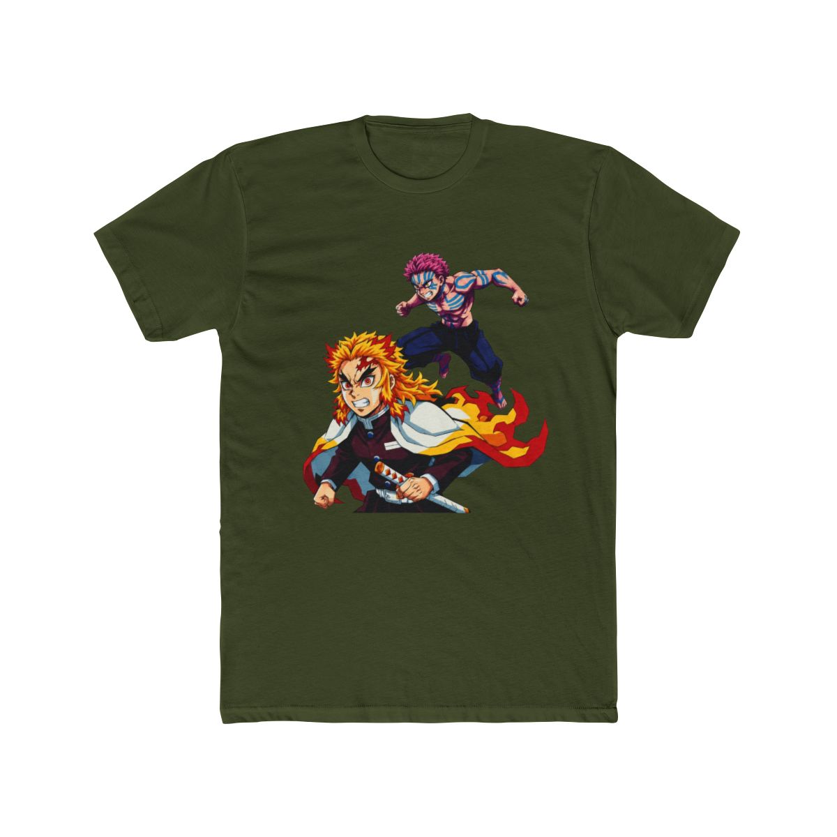 Rengoku x Akaza Demon Slayer Pop Art T Shirt - alternate angle 5, merchandise