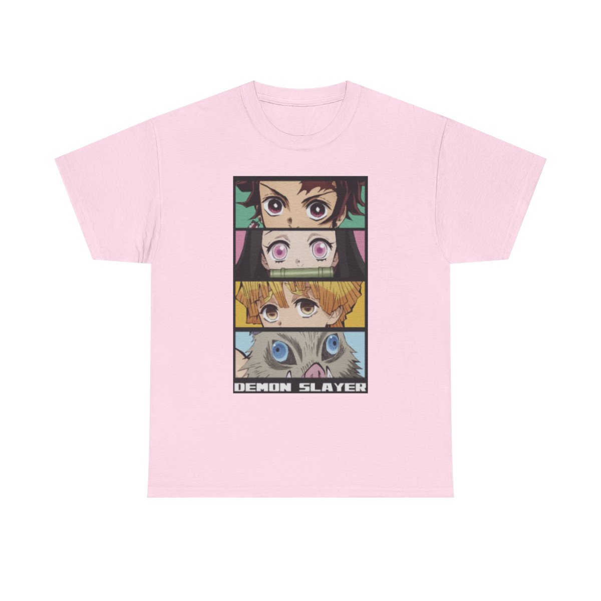 Demon Slayer Character Eyes T-Shirt | Anime Panel Tee Demon Slayer - alternate angle 4, merchandise