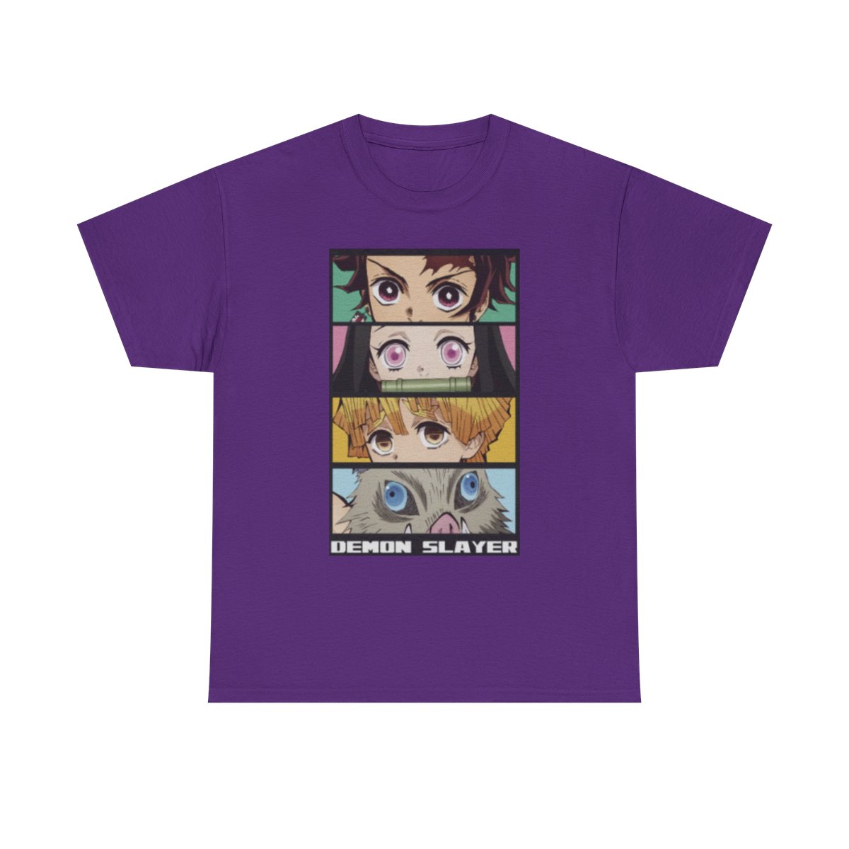 Demon Slayer Character Eyes T-Shirt | Anime Panel Tee Demon Slayer