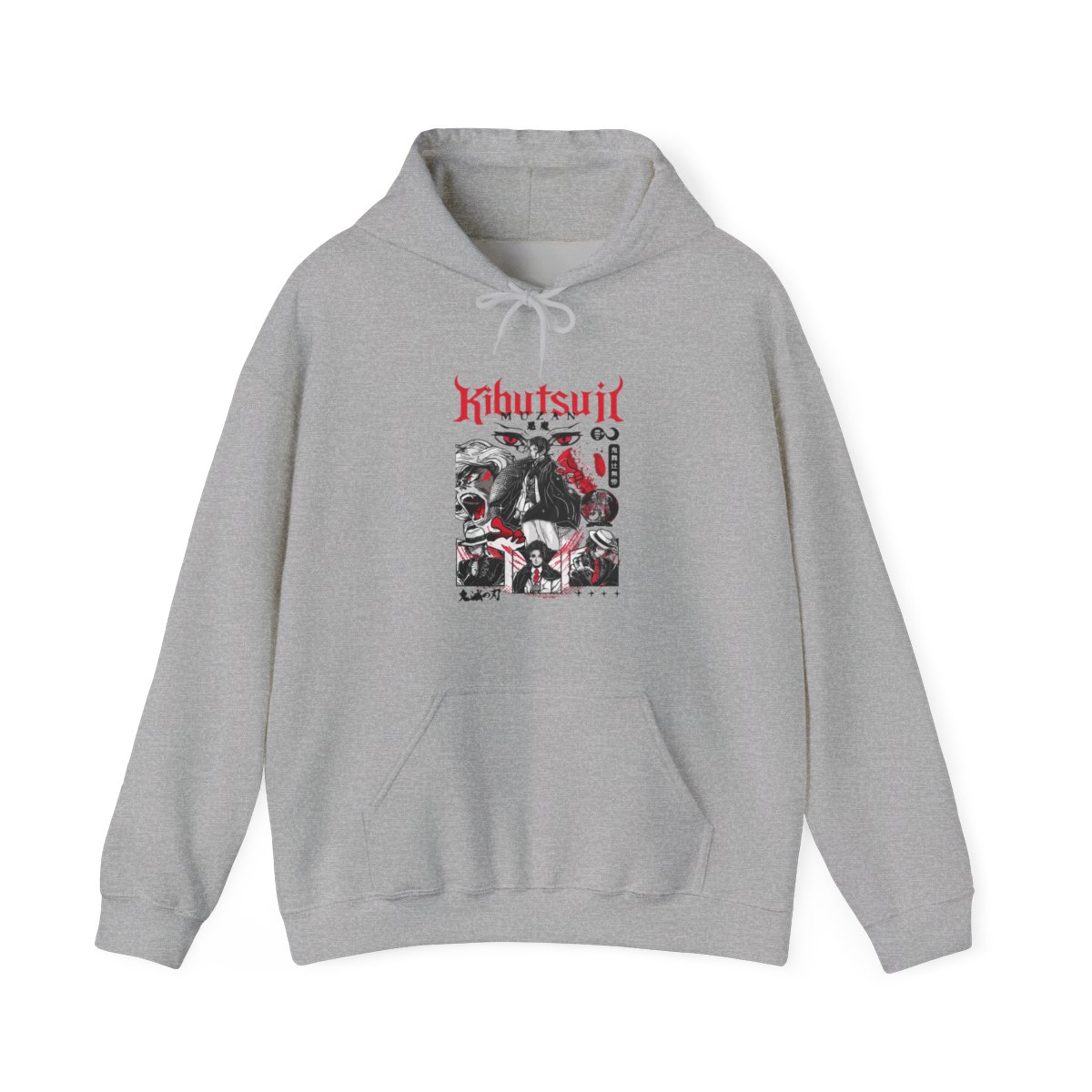Muzan Kibutsuji Kimetsu no Yaiba Hoodie Villain Form | Demon Slayer - alternate angle 4, merchandise